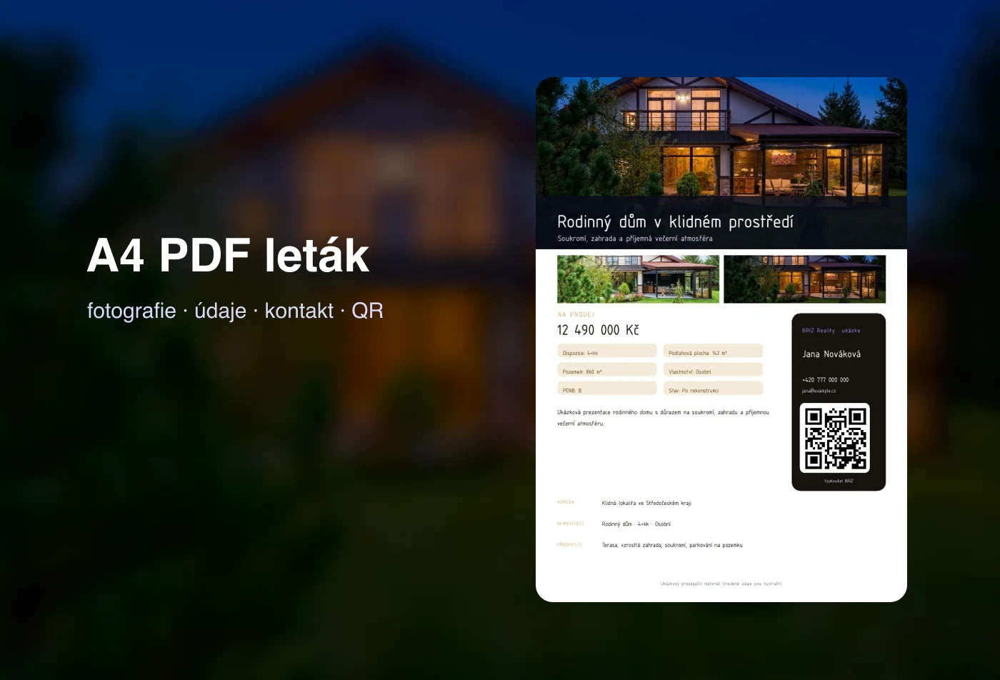 Realitní leták v PDF: od fotografií k hotovému A4 materiálu